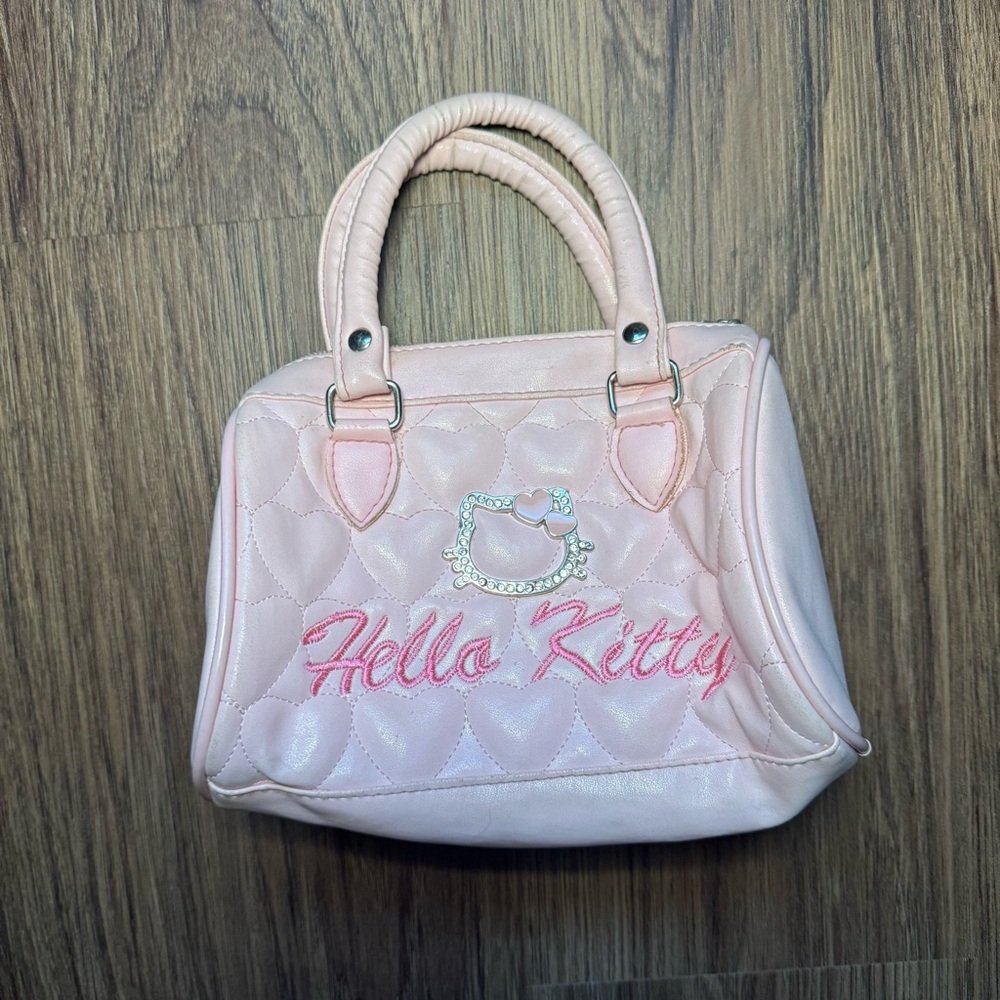 Hello Kitty Pink Mini Bag with Quilted Design